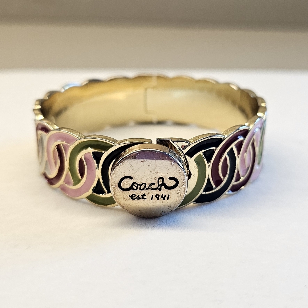 Coach Multicolor Enamel Bracelet